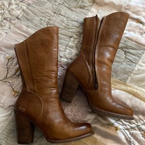 Beautiful Carmel color Bedstu leather boots.